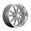 Rambler - 22in, Cast Aluminum, Textured Gray W/ Dc Lip, 22X9, 5X5.0, 1mm, 885463897905, SAE J2530 JWL VIA, 885463897905