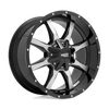 MO970 - 18in, Cast Aluminum, Gloss Black W/ Machined Face, 18X10, 6X135/5.5, -24mm, 885463076980, SAE J2530, 885463076980