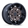 Guard - 17in, Cast Aluminum, Burnt Bronze W/ Matte Blk-Lp, 17X8.5, 6X5.5, 35mm, 194933401703, SAEJ2530, 194933401703