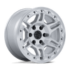Vanguard - 17in, Cast Aluminum, Gloss Silver W/ Machined Face, 17X8.5, 6X5.5, 25mm, 194933435357, SAEJ2530, 194933435357