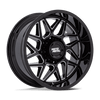 Turbine - 20in, Cast Aluminum, Gloss Black Milled, 20X9, 5X5.0, 20mm, 194933337835, SAE J2530 JWL VIA, 194933337835