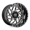 Breakout - 20in, Cast Aluminum, Gloss Black Machined, 20X9, 6X5.5, 0mm, 885463271422, SAEJ2530 JWL-T VIA, 885463271422