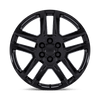 PR203 - 20in, Cast Aluminum, Gloss Black, 20X9, 6X5.5, 28mm, 194933359011, SAE J2530 JWL VIA, 194933359011