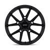 P1E - 19in, Cast Aluminum, Gloss Black, 19X8, 5X115, 40mm, 194933369553, SAE J2530 JWL VIA, 194933369553
