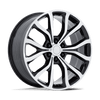 PR230 - 22in, Cast Aluminum, Gloss Black W/ Machined Face, 22X9.5, 6X135, 44mm, 194933401642, SAEJ2530, 194933401642