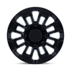 PR228 - 24in, Cast Aluminum, Gloss Black, 24X9, 8X180, 44mm, 194933405763, SAE J2530 JWL VIA, 194933405763