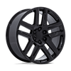 PR203 - 22in, Cast Aluminum, Gloss Black, 22X9, 6X5.5, 28mm, 194933359004, SAE J2530 JWL VIA, 194933359004