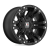 Monster II - 17in, Cast Aluminum, Matte Black, 17X9, 5X4.5/5.0, -12mm, 885463087993, SAE J2530 JWL-T VIA, 885463087993