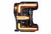 Headlight - XB LED: Ford Super Duty (17-19 / Amber DRL / Set) - 840203395011