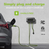 EVMaster Level 2 EV Charger, 32A 240V AC EVSE Wallbox with 25 ft Cable, SAE J1772 Connector, Portable Charging Station for Indoor and Outdoor Use