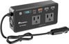 200W Car Power Inverter, 12V DC to 110V AC Converter with LED Display, 4 USB Ports for Laptop, Tablet and Phone