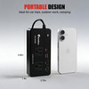 200W Car Power Inverter, 12V DC to 110V AC Converter with LED Display, 4 USB Ports for Laptop, Tablet and Phone