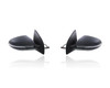 Door Mirror Compatible/Replacement for '10-14 Volkswagen Golf/GTI - Power, Heated With Signal/Memory, Without Puddle, Unpainted, Pair, Left Driver + Right Passenger Set, 5K0857508AH9B9, 5K0857507AD9B9