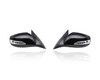 Door Mirror Compatible/Replacement for '10-16 Hyundai Genesis Coupe - Power, Heated With Signal, Unpainted, Pair, Left Driver + Right Passenger Set, 876202M130, 876102M130