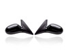 Door Mirror Compatible/Replacement for '00-01 Kia Spectra - Power Unpainted, Pair, Left Driver + Right Passenger Set, 0K2AC69120BXX, 0K2AC69180BXX