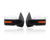 Door Mirror Replacement for 09-10 Ford F-150 - Power With Signal/Memory, Without Puddle, Non-Extendable Manual-Folding Chrome, Pair, Left Driver + Right Passenger Set, 9L3Z17682GA, 9L3Z17683GA