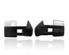 Door Mirror Compatible/Replacement for '09-12 Ford F-150 - Power With Signal/Puddle/Memory - Extendable Chrome, Pair, Left Driver + Right Passenger Set, 9L3Z17682EC, 9L3Z17683EC