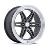 Groove 6 Drag - 17in, Flow Formed Aluminum, Anthracite W/ Diamond Cut Lip, 17X10, 6X5.5, 35mm, 194933447213, SAEJ2530, 194933447213
