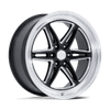 Groove 6 Drag - 20in, Flow Formed Aluminum, Gloss Black Milled W/ DC Lip, 20X9.5, 6X5.5, 25mm, 194933447138, SAEJ2530, 194933447138