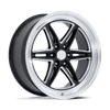 Groove 6 Drag - 20in, Flow Formed Aluminum, Gloss Black Milled W/ DC Lip, 20X9.5, 6X5.5, 25mm, 194933447138, SAEJ2530, 194933447138