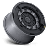 ARX - 17in, Cast Aluminum, Gun Black W/ Matte Black Ring, 17X8.5, 6X135/5.5, 0mm, 194933393558, SAE J2530 JWL VIA, 194933393558