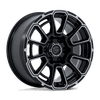 Foxhound - 18in, Cast Aluminum, Gloss Black Dark Tinted Clear, 18X9, 6X135, 1mm, 194933448210, SAEJ2530, 194933448210