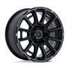 Foxhound - 20in, Cast Aluminum, Gloss Black Dark Tinted Clear, 20X9, 6X5.5, 1mm, 194933448111, SAEJ2530, 194933448111