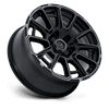 Foxhound - 20in, Cast Aluminum, Gloss Black Dark Tinted Clear, 20X9, 6X5.5, 1mm, 194933448111, SAEJ2530, 194933448111