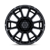 Foxhound - 20in, Cast Aluminum, Gloss Black Dark Tinted Clear, 20X9, 6X5.5, 1mm, 194933448111, SAEJ2530, 194933448111