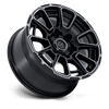 Foxhound - 18in, Cast Aluminum, Gloss Black Dark Tinted Clear, 18X9, 6X5.5, 20mm, 194933448166, SAEJ2530, 194933448166