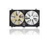 Dual Radiator and Condenser Fan Assembly For 1636331070 06-11 Lexus GS350 3.5L