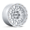 Attack - 18in, Cast Aluminum, Gloss Silver W/ Machined Face, 18X9, 6X5.5, 0mm, 194933456727, SAEJ2530, 194933456727
