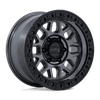 GRS - 17in, Cast Aluminum, Gloss Gunmetal W/ Gloss Black, 17X9, 8X6.5, 18mm, 194933461080, SAEJ2530, 194933461080