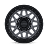 GRS - 17in, Cast Aluminum, Gloss Gunmetal W/ Gloss Black, 17X9, 5X5.0, 0mm, 194933461202, SAEJ2530, 194933461202