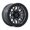 GRS - 18in, Cast Aluminum, Gloss Gunmetal W/ Gloss Black, 18X9, 6X5.5, -12mm, 194933460922, SAEJ2530, 194933460922