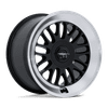 SCP - 18in, Flow Formed Aluminum, Gloss Black W/ Diamond Cut Lip, 18X8.5, 5X4.5, 35mm, 194933451562, SAEJ2530, 194933451562