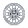 Impact FFT - 17in, Flow Formed Aluminum, Gloss Silver W/ Machined Face, 17X8, 6X130, 32mm, 194933460380, SAEJ2530, 194933460380