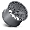 Manta - 20in, Monoblock Forged, Satin Gunmetal, 20X10, 5X120, 30mm, 194933430390, SAEJ2530, 194933430390