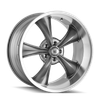 695 - 17in, Gloss Grey Machined, 17X8, 5x127, 0mm, 729419067557, 729419067557