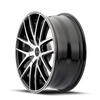 TR60 - 18in, Gloss Black Machined, 18X8, 5x100/5x114.3, 40mm, 729419071394, 729419071394