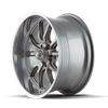 650 - 20in, Gloss Grey Polished, 20X8.5, 5x120.65, 0mm, 729419102531, 729419102531
