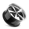 652 - 17in, Gloss Black With Diamond Cut Face & Lip, 17X8, 5x114.3, 0mm, 729419188542, 729419188542