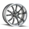 650 - 17in, Gloss Grey Polished, 17X8, 5x120.65, 0mm, 729419105709, 729419105709