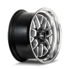 611 - 20in, Gloss Black Milled With Diamond Cut Lip, 20X10, 5x120.65, 0mm, 729419187880, 729419187880