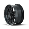 650 - 18in, Matte Black Polished, 18X8, 5x120.65, 0mm, 729419102326, 729419102326