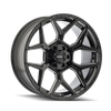 Vanquish - 20in, Gloss Black Milled, 20X9, 6x135/6x139.7, 0mm, 729419188856, 729419188856