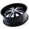 Edge - 22in, Gloss Black Machined, 22X8.5, 5x112/5x120, 35mm, 729419113018, 729419113018