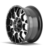 Warrior - 20in, Gloss Black Machined, 20X9, 6x135/6x139.7, 18mm, 729419075071, 729419075071