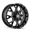 Warrior - 18in, Gloss Black Milled, 18X9, 5x150/5x139.7, -12mm, 729419074746, 729419074746