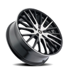 Double Down - 22in, Gloss Black Machined, 22X8.5, 5x112/5x114.3, 38mm, 729419172800, 729419172800